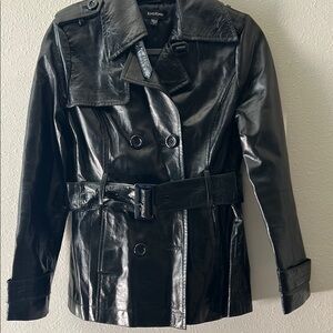 *Bebe Women's Black Leather Jacket